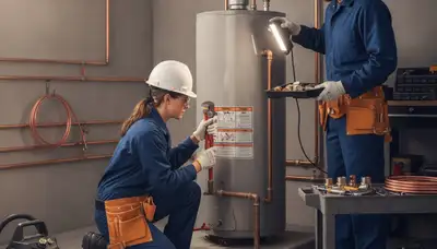 San Diego, CA plumber repairing a home pipe for fast emergency plumbing service