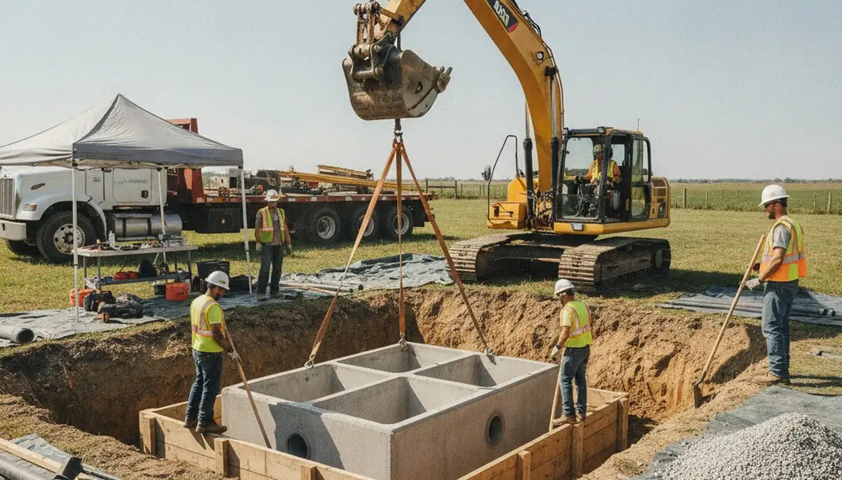 Septic tank installation for San Diego, CA home by licensed plumbing repair team