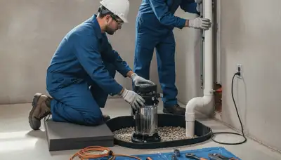 San Diego, CA plumbers install a sump pump to protect a home from groundwater and flooding