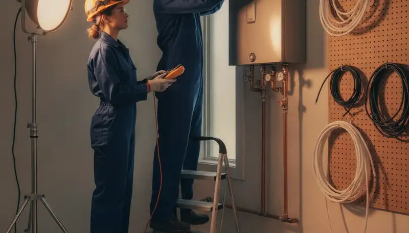 Tankless water heater repair in San Diego, CA by On Call Plumbers for reliable hot water service