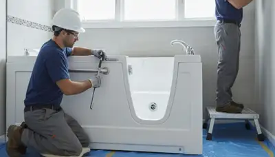 San Diego, CA plumber installs walk-in tubs for safer, accessible bathroom bathing